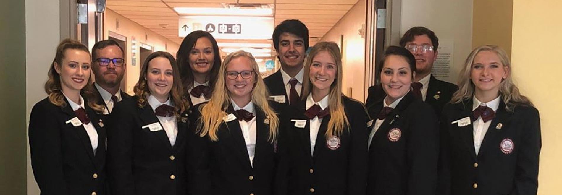 Photo of Career Tech Student Organization officers