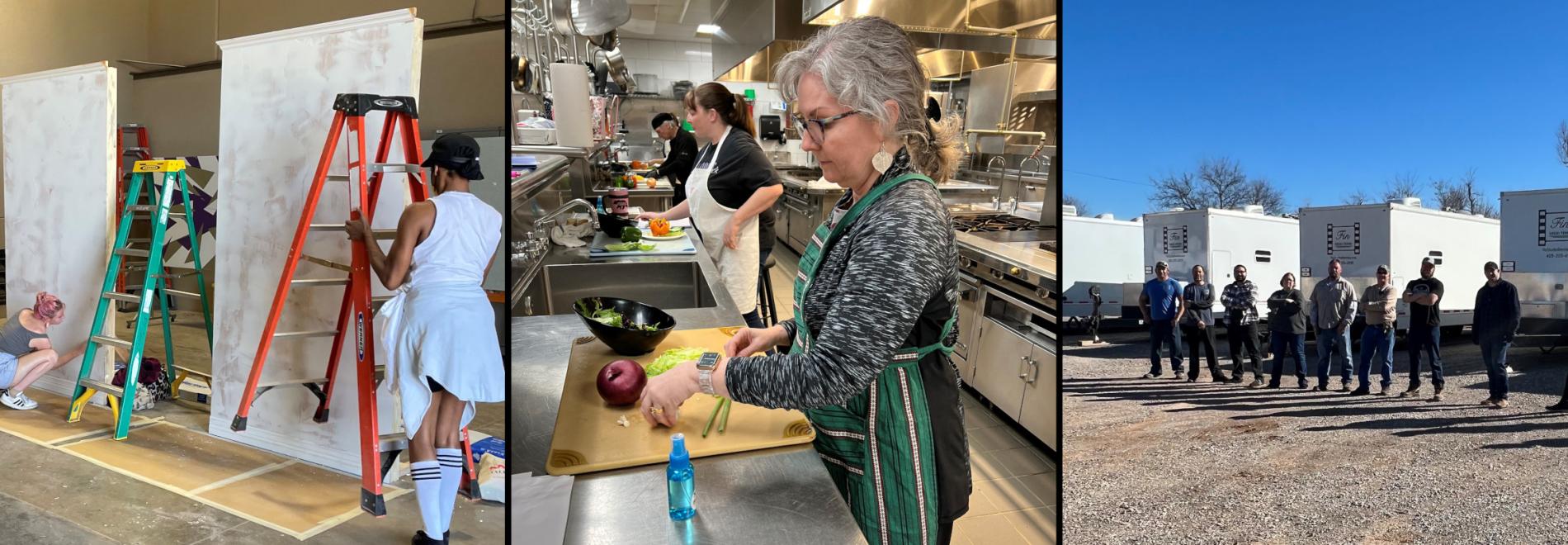 Gain hands on experience with activities such as set design, and food styling.