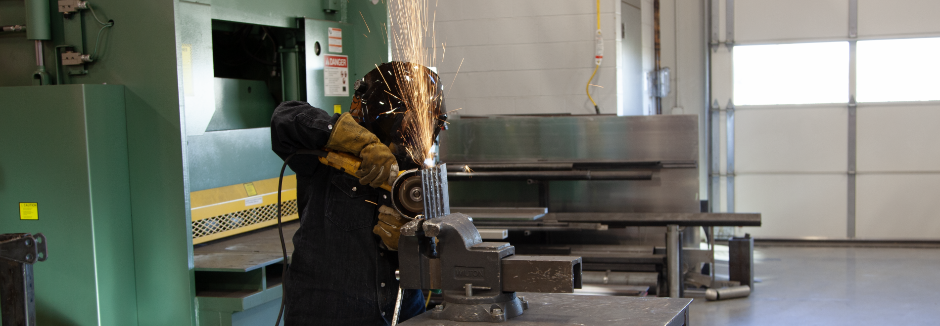Student in the Reno Welding Program
