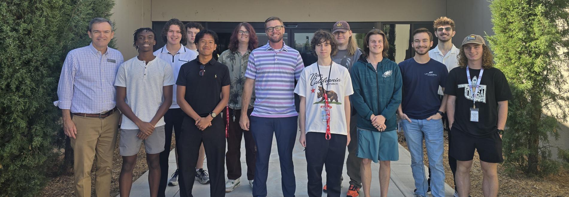 Computer Science Academy Students with Ian Anderson from OG&E