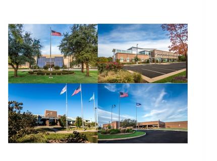 Collage of four campuses