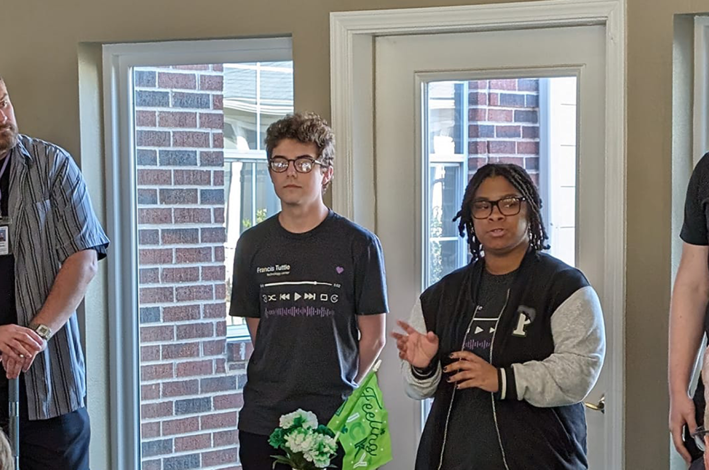 Students host a cyber safety workshop for residents of a local assisted living center