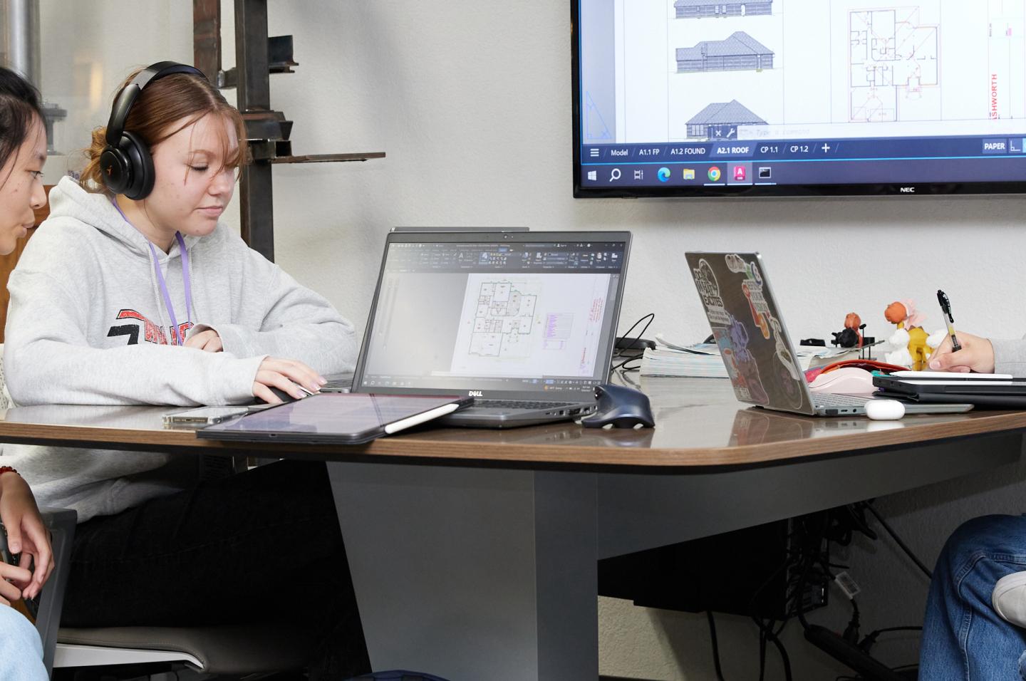 Computer Aided Design and Drafting (CAD) Students