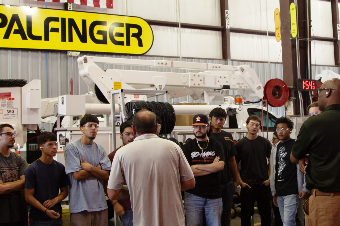 Francis Tuttle students tour PALFINGER's Oklahoma City location