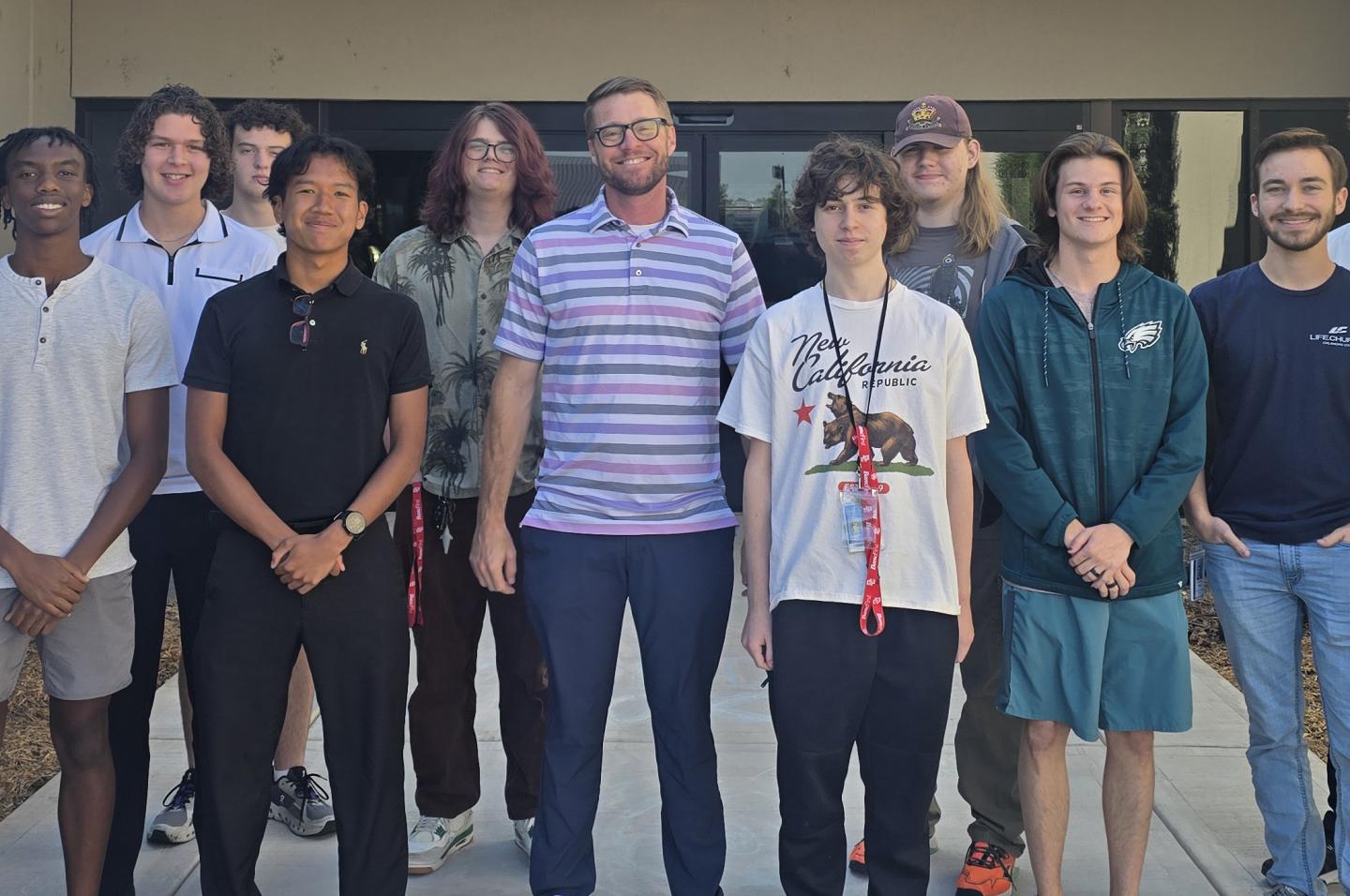 Computer Science Academy Students with Ian Anderson from OG&E