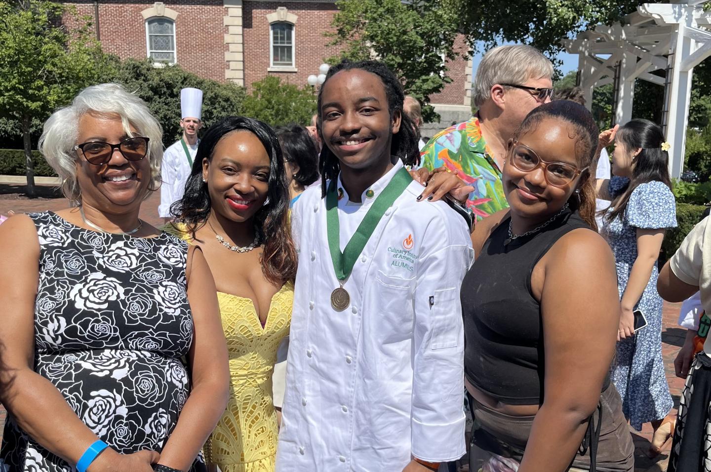 Zahari Culinary Institute graduation family