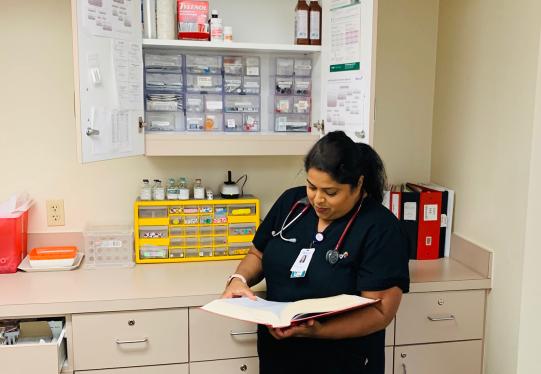 Practical Nursing former student Stacy Abraham