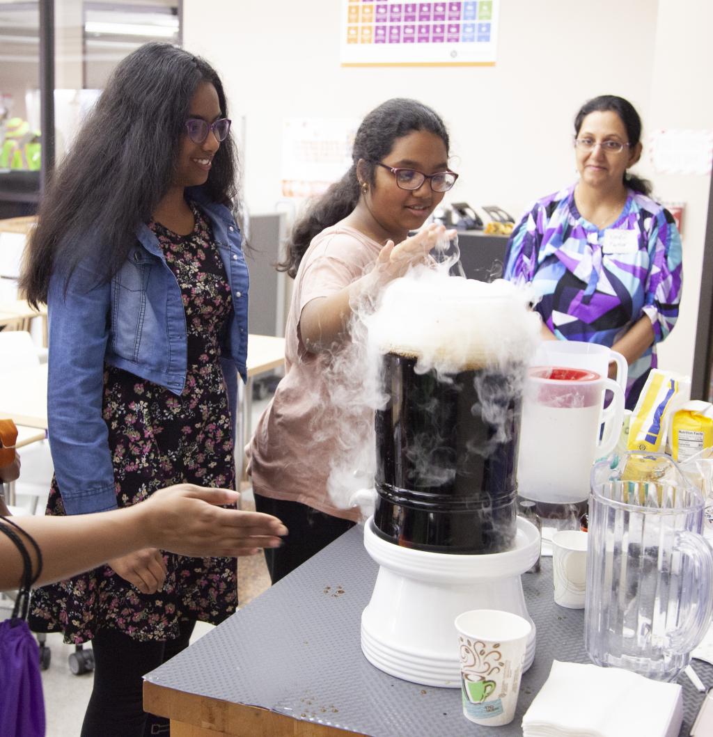 Root beer dry ice STEM Night