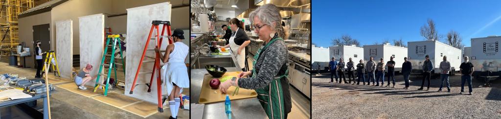 Gain hands on experience with activities such as set design, and food styling.