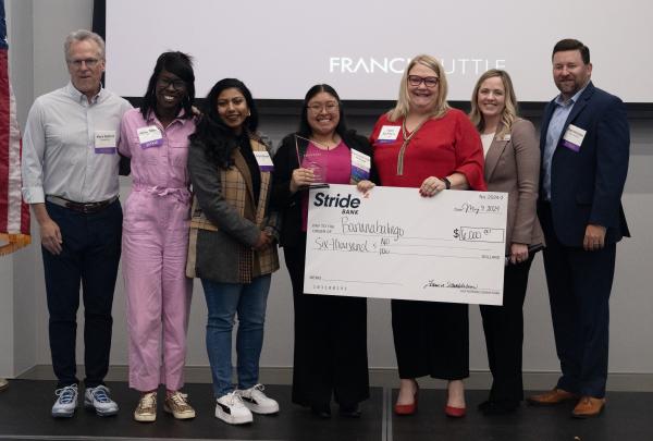 Fernanda Rojo Arteaga is recognized for earning first place at Pitch Night