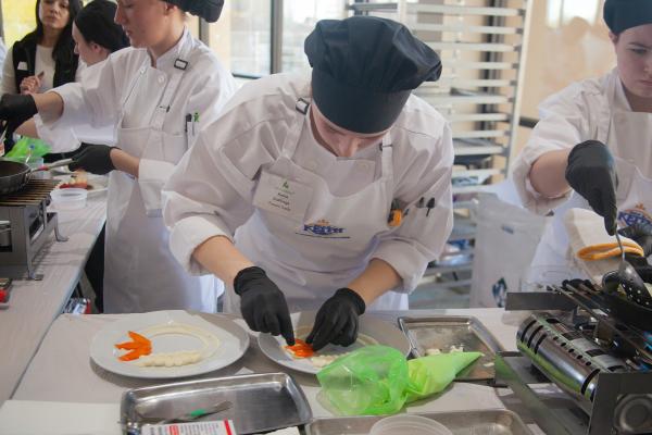 Keira Stallings competes at the 2026 Ben E. Keith Oklahoma ProStart Student Invitational